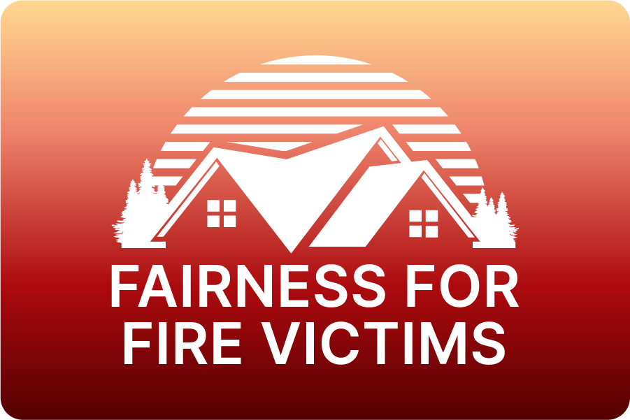 Fairness for fire victims Logo